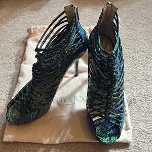 Jimmy Choo snakeskin sandals